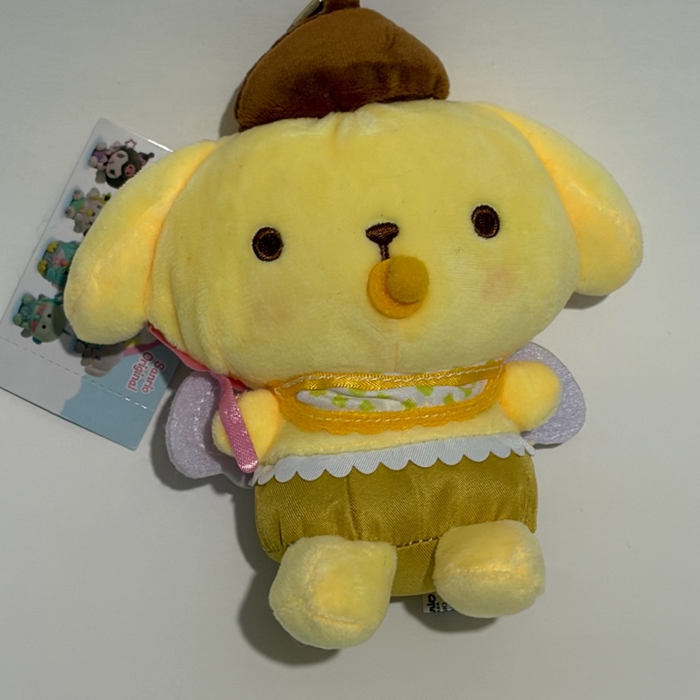 Sanrio Pompompurin Plush Keychain